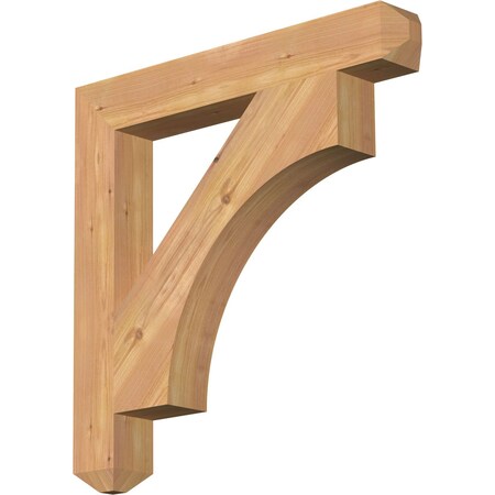 Ekena Millwork Westlake Craftsman Smooth Bracket, Western Red Cedar, 3 1/2"W x 26"D x 26"H BKT04X26X26WTL04SWR
